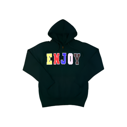 Enjoy Varsity Zip-Up Hoodie